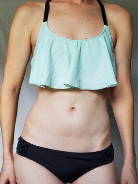 Pink Victoria's Secret Light Aqua Bikini Top